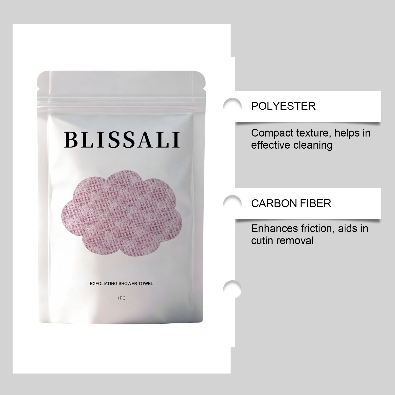 Exfoliating Towel – Gentle, Soft & Skin-Friendly Scrub Cloth Exfoliating Scrub Towel Oasis Select