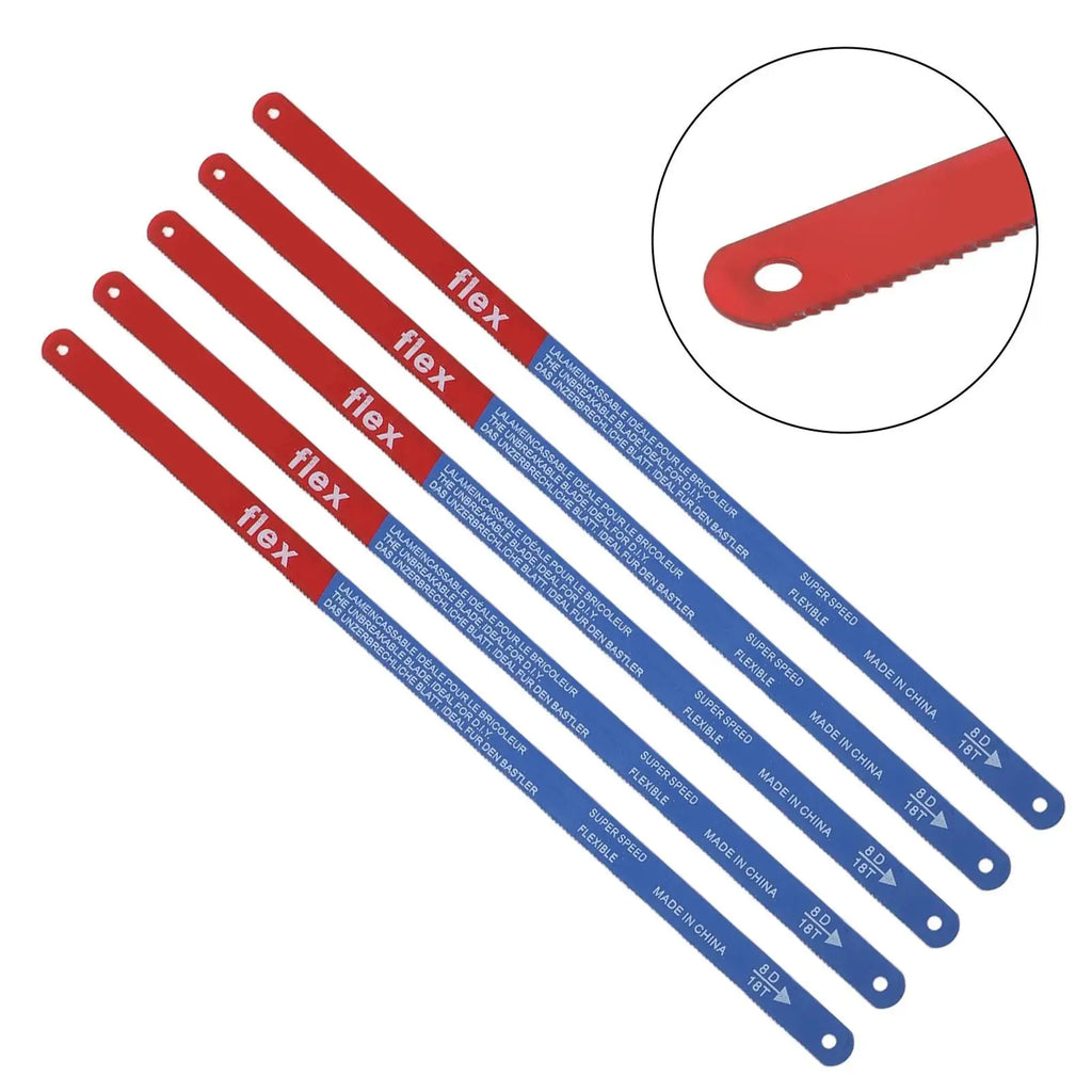 5PCS Hacksaw Blade 300mm Hand Saw Blades 14T/18T/24T Bi-Metal For Meat Wood Cut Woodworking Hand Tool Oasis Select