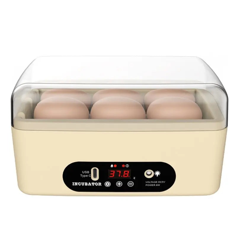 LIKE WISH USB Mini Egg Incubator Smart Egg Incubator Electric Farm Chicken Duck And Goose Egg Incubator Small Egg Incubator Oasis Select As Shown
