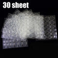 10/20/40/60sheet Double Side Nail Glue Sticker Adhesive Tabs For Fake Nails Supre Sticky Waterproof Breathable Nail Jelly Glue Oasis Select 30sheet