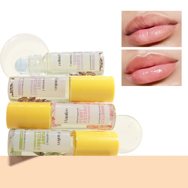 PEINIFEN Plant Essence Lip Oil 3-Pack – Rose, Jasmine & Lavender Lip Oil Oasis Select