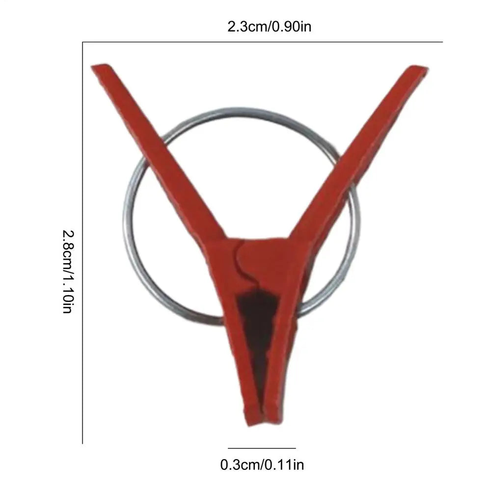Plant Grafting Clips Pack Of 50 Plant Fixing Clamp Falt Mouth Climbing Supports Connects For Vegetable Vine Gardening Connector Oasis Select Flat mouth