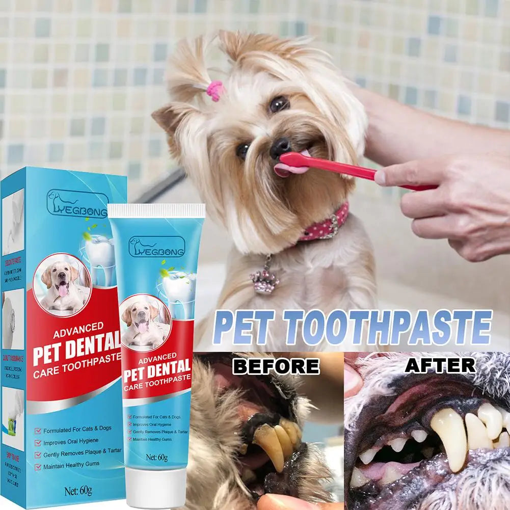 Pet Toothpaste for Dogs & Cats – Fresh Breath & Plaque Care