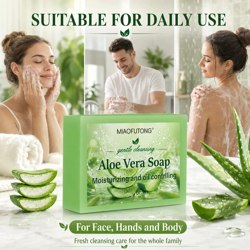 Aloe vera soap, rich in aloe vera and glycerin, gently cleanses, cleanses, and bathes the whole body. It smooths rough skin Oasis Select