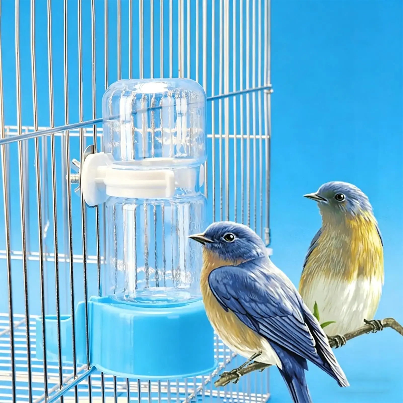 Automatic Hanging Bird Water Dispenser – Parrot & Cage Feeder