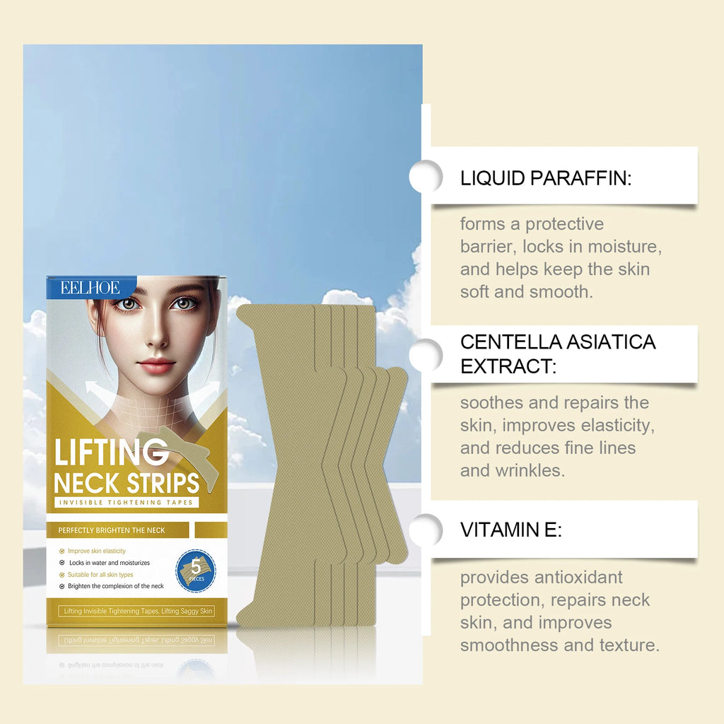Eelhoe Neck Tightening Patch – Lift, Firm & Moisturize (5 pcs) Neck Lifting Patch Oasis Select