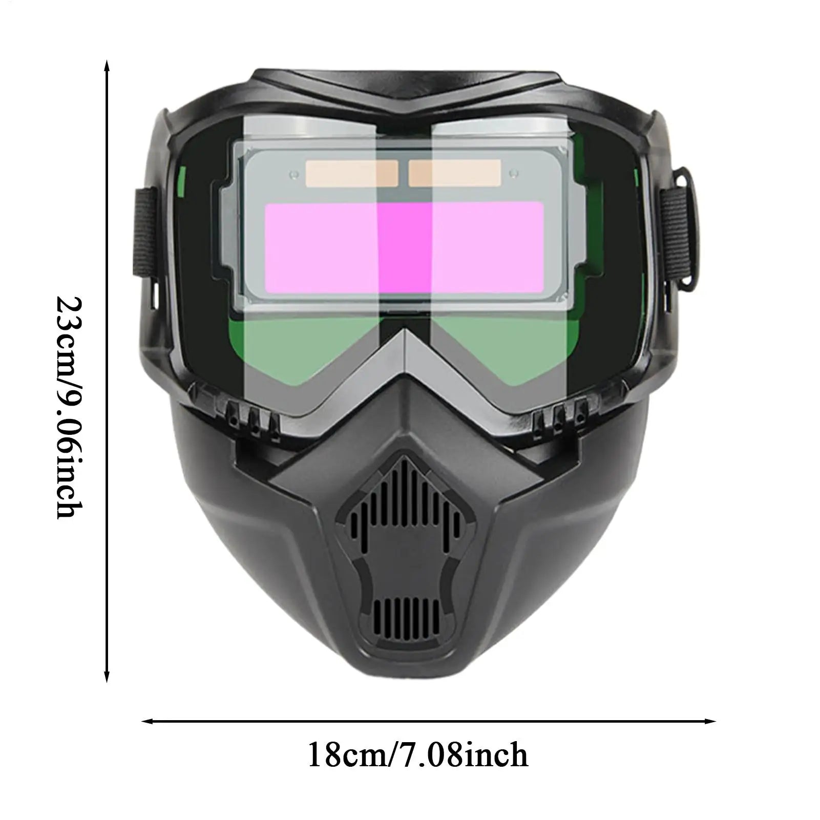 Auto Darkening Welding Helmet Detachable Welding Protector Protective Shield for Processing Soldering Welder Protector Helmet Oasis Select