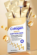 30pcs SADOER Collagen Sleeping Facial Masks Face skincare Moisturizing Brightening Firming Hydrating Face Mask Facial Skin Care Oasis Select 20pcs