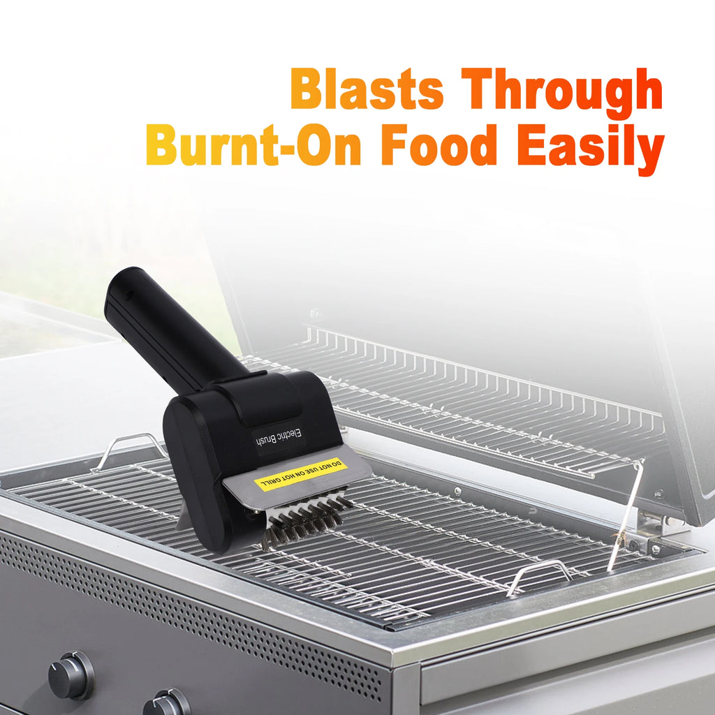 Electric Grill Brush 1100RPM Cordless BBQ Grill Cleaner Stainless Steel Bristles for Gas Charcoal Ceramic Cast Iron Grills Oasis Select