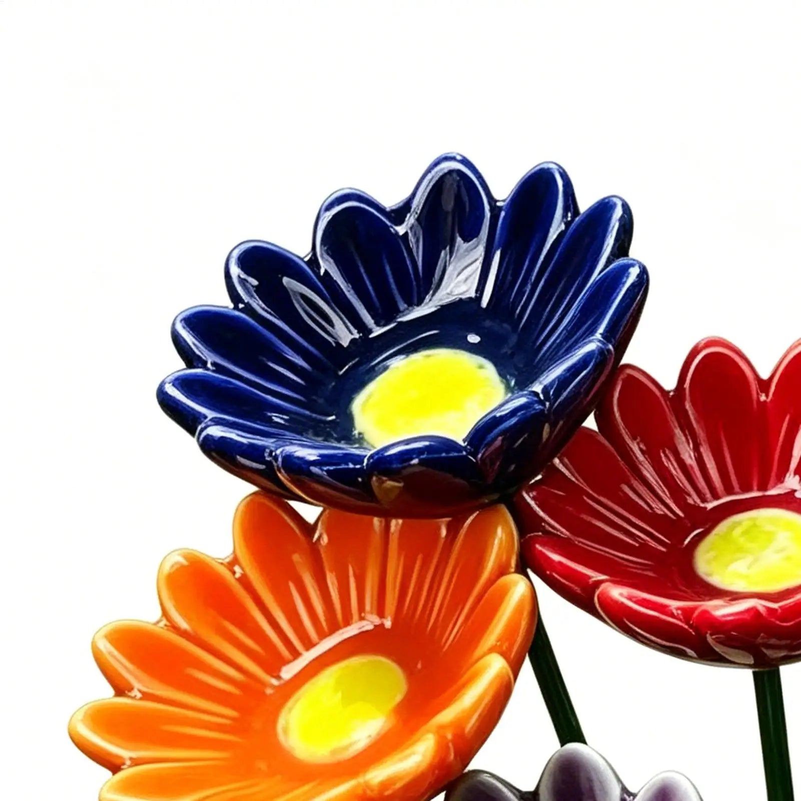 6Pcs ee Watering Cup Bee Watering Station Bee Garden Outdoor Butterfly Feeder Insect Watering Bee Ladder Outdoor Yard Decoration