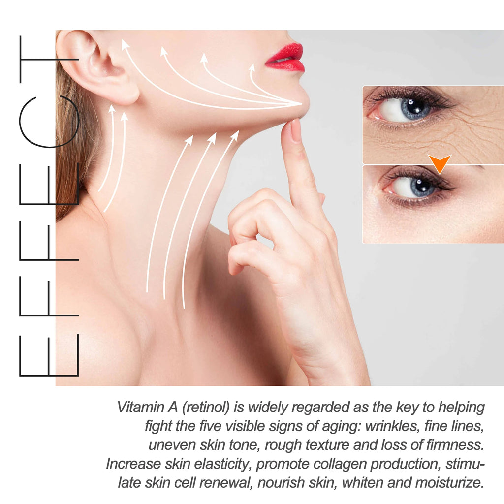 OUHOE Retinol Moisturizing Cream Anti-Wrinkle Fade Fine Lines Dark Circles Pore Tightening Moisturizing Anti-Aging Cream Oasis Select