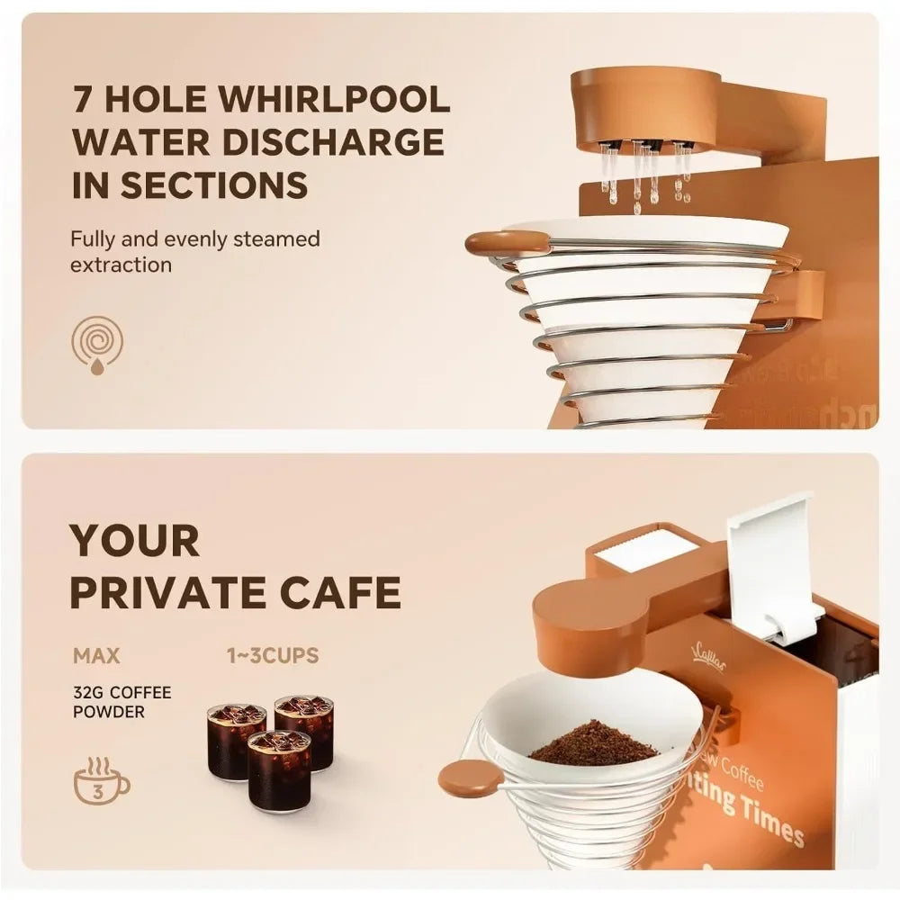 URGGU Portable One Cup Pour Over Coffee Maker & Tea Brewer