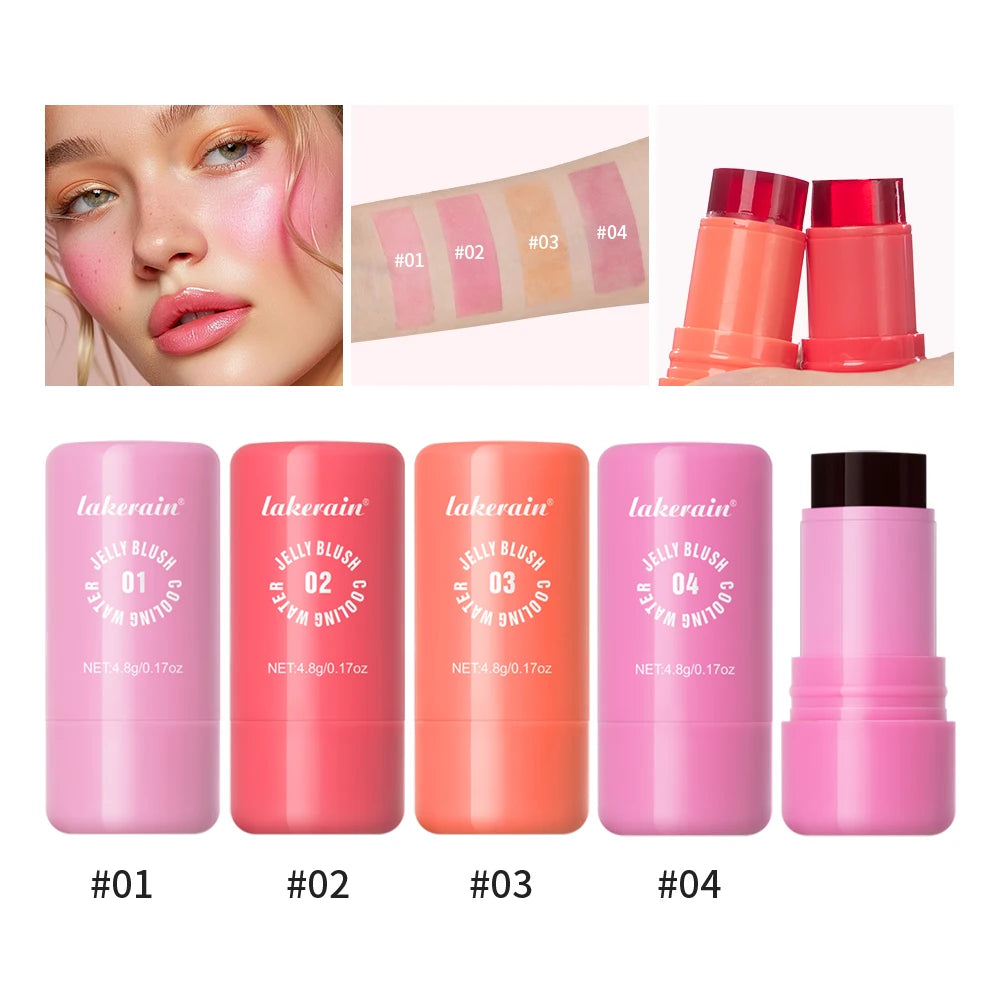 Water Jelly Blush Stick – 4 Shades, Matte & Luminous Finish