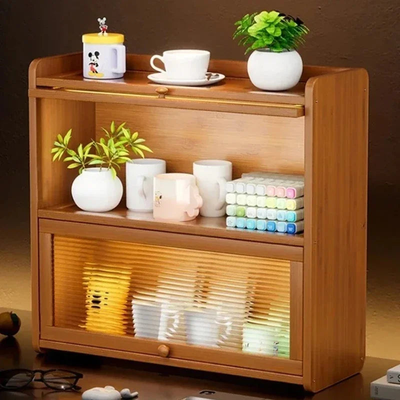 Kitchen countertop seasoning rack storage shelf, product sorting rack, layered multifunctional storage cabinet, dust-proof cabin Oasis Select