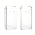 1/2Pcs Makeup Brush Storage Box Simple And Transparent Multifunctional Makeup Brush Storage Rack Simple Durable And Practical Oasis Select H09-02-2pcs