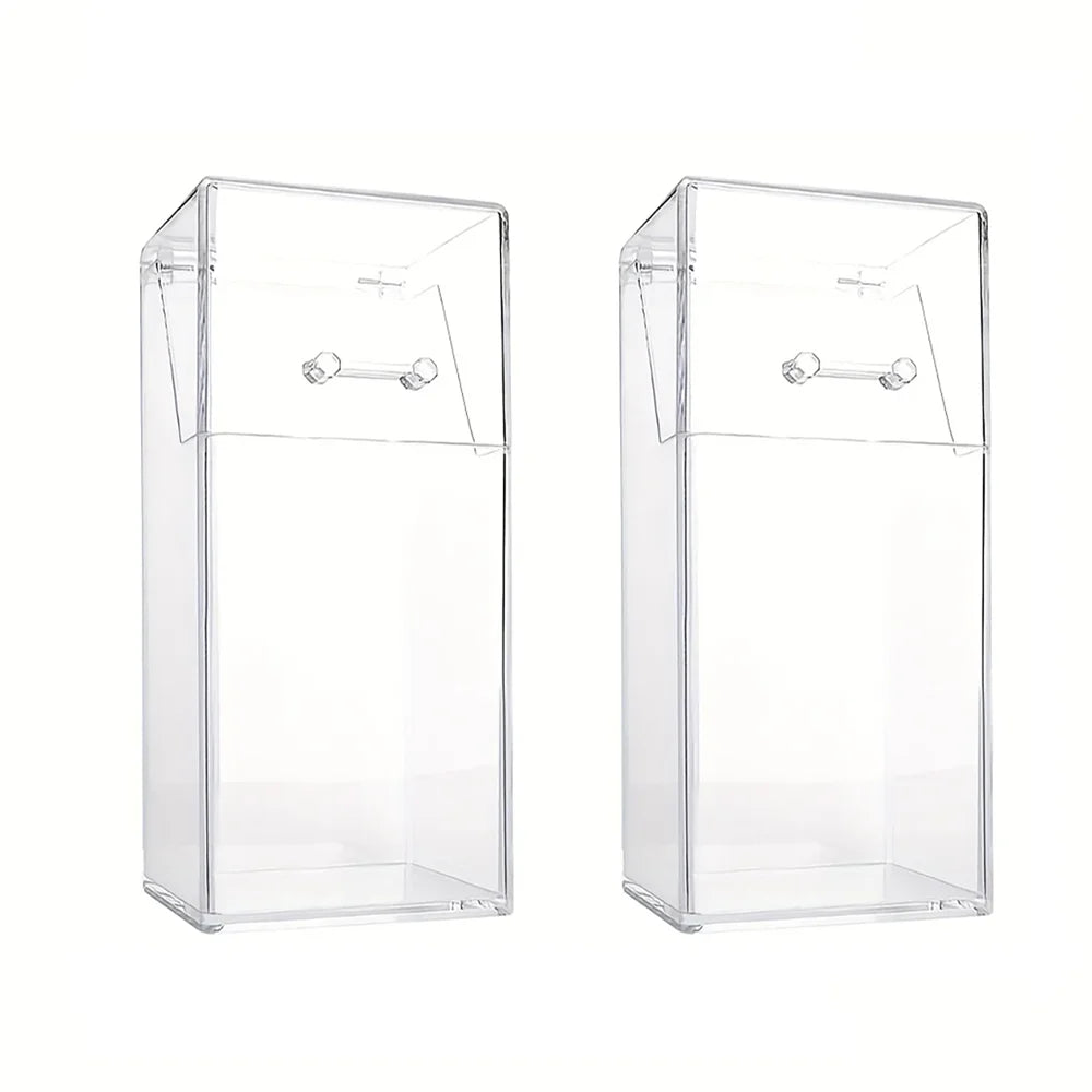 1/2Pcs Makeup Brush Storage Box Simple And Transparent Multifunctional Makeup Brush Storage Rack Simple Durable And Practical Oasis Select H09-02-2pcs