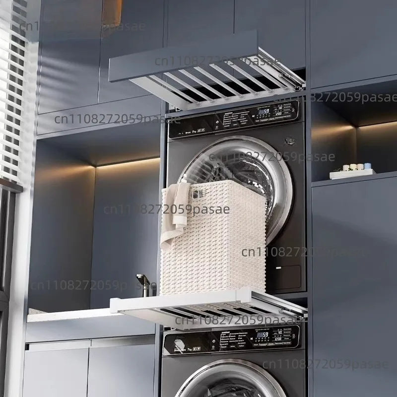 Washing Machine Invisible Drying Rack Balcony Hidden Pull-up Pants Rack Oasis Select