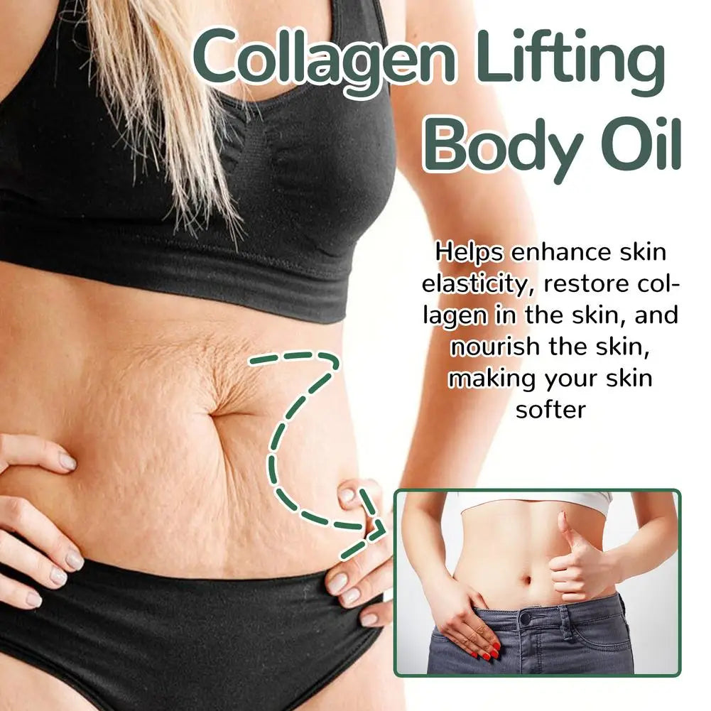 Oceaura Collagen Body Oil Tighten Skin Elasticity Rosemary Deeply Hydrating and Nourishing Body Smooth Body Oil& Ball Essence Oasis Select
