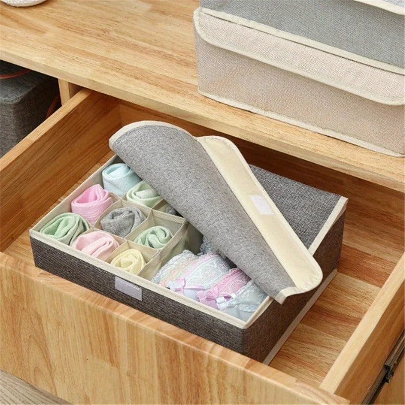 1PCS Folding Clothes Organizer , Large Capacity Quilt Organizer Multifunctional Bra Organizer Lingerie Oxford Cloth Divider Oasis Select