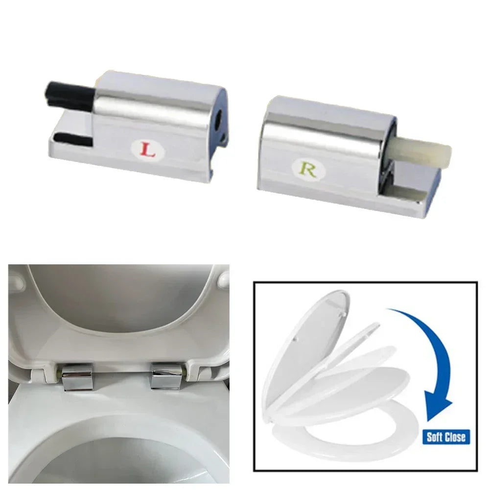 Toilet Soft Close Hinges Seat Hinge Replacement Traditional & Contemporary Toilet Lid Hinges Fixing Connector Parts NEW Oasis Select