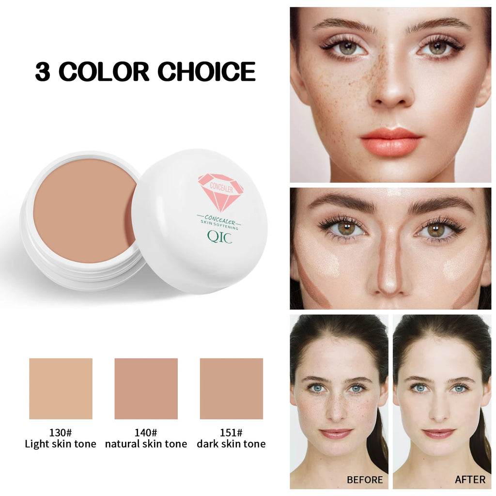 QIC Full Coverage Waterproof Concealer – All Skin Types