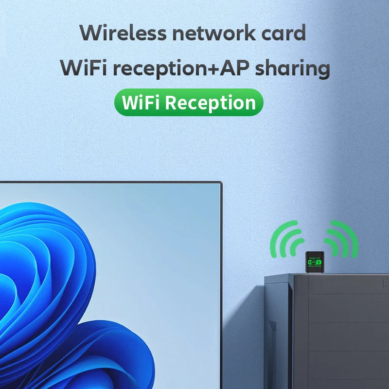 AX900 USB WiFi 6 Bluetooth 5.4 Adapter 2in1 Dongle Dual Band 2.4G&5GHz Network Wireless Receiver DRIVER FREE For Windows 10/11 Oasis Select