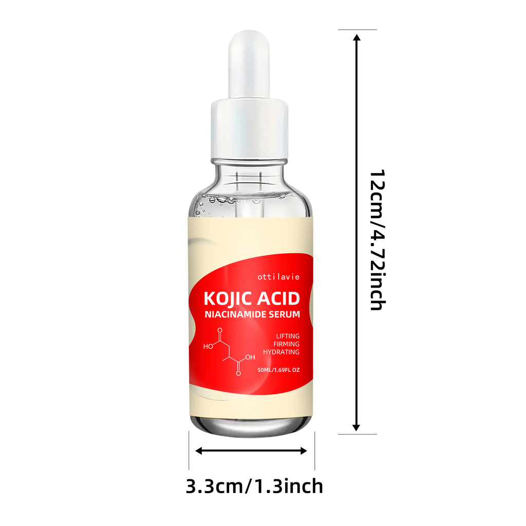 Ottilavie Kojic Acid & Niacinamide Serum - 1.69oz/1.01oz, Brightening, Firming & Hydrating, with Vitamins C&E, All Skin Types Oasis Select
