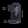 Fish Food Dispenser Transparent Fish Feeding Dish Large Capacity Anti-Drifting Suction Shrimp Feeding Dish for Hatchery Breeding Oasis Select PP