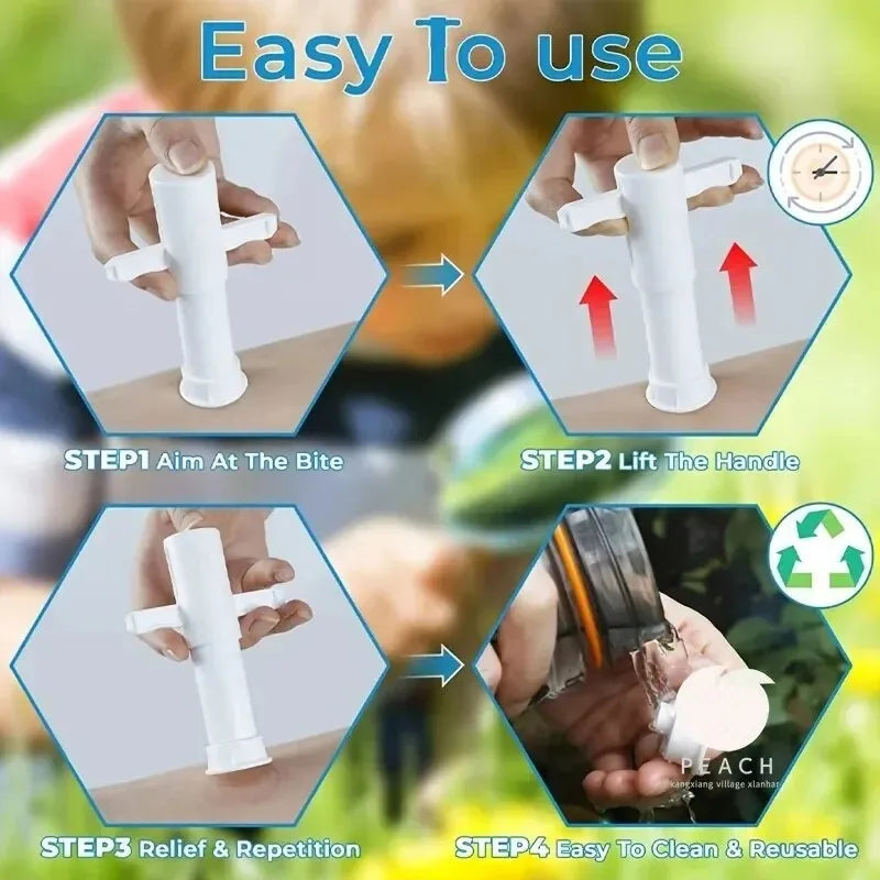 Suction Tool, Remover - Bug Bites And Bee/Wasp Stings, Natural Insect Bite Relief, Chemical Free Single Oasis Select