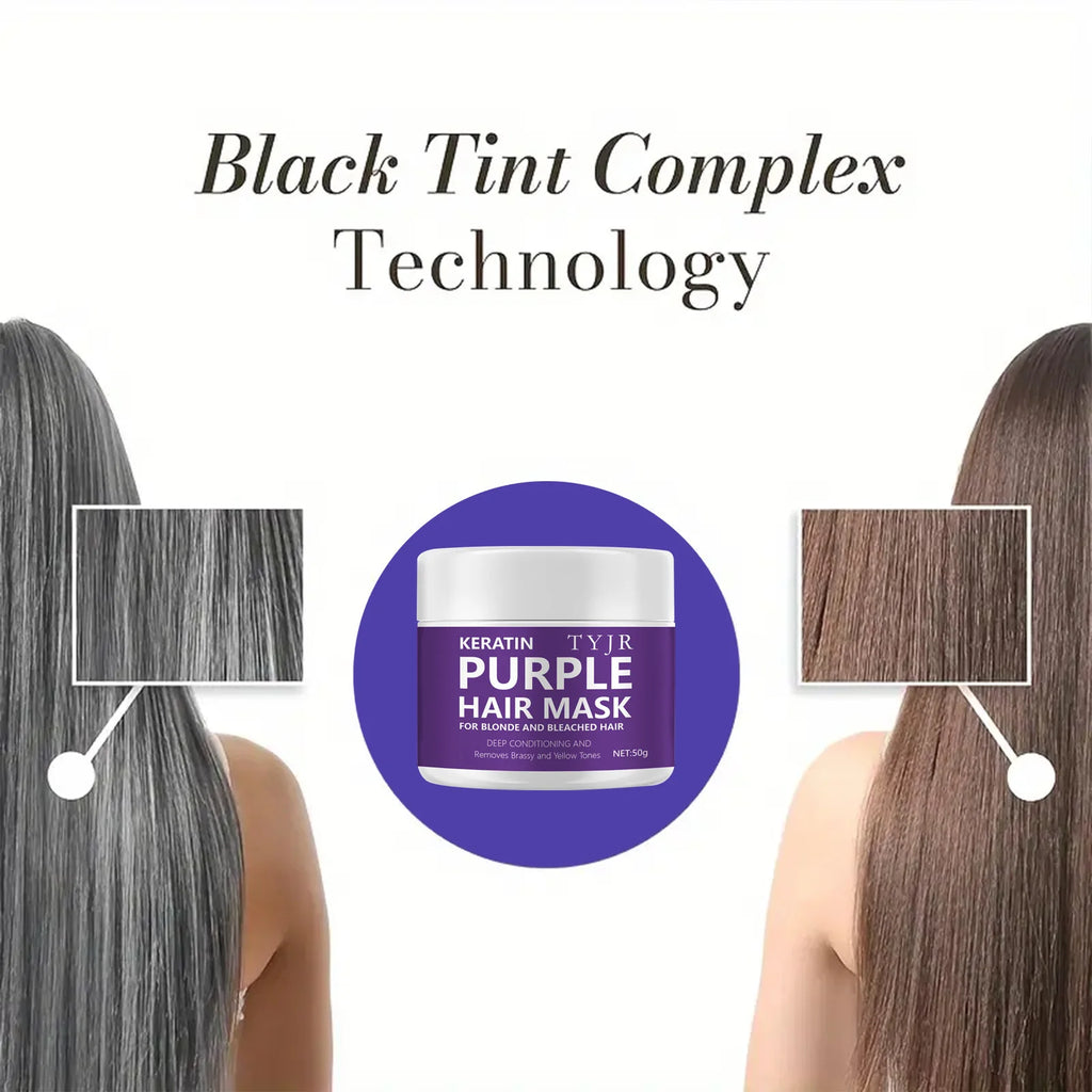Purple Keratin Hair Mask – Repair & Smooth Damaged Hair 50g Keratin Hair Mask Oasis Select