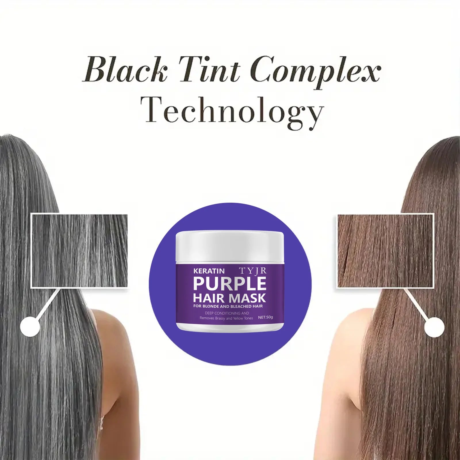 Purple Keratin Hair Mask – Repair & Smooth Damaged Hair 50g Keratin Hair Mask Oasis Select