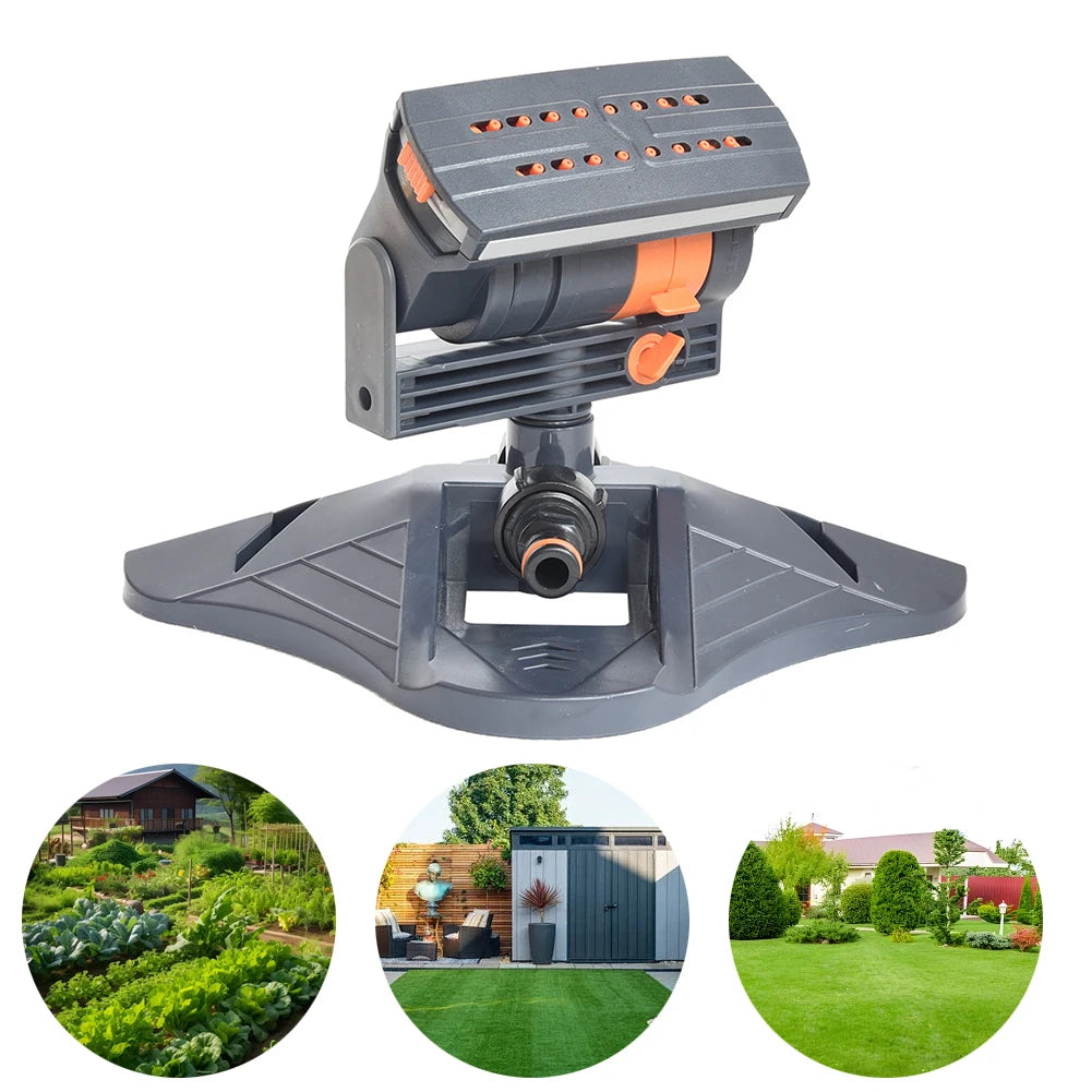 Mini Oscillating Sprinkler Adjustable Rotating Lawn Sprinkler 16 Holes Irrigation Watering System for Outdoor Yard Garden Grass Oasis Select