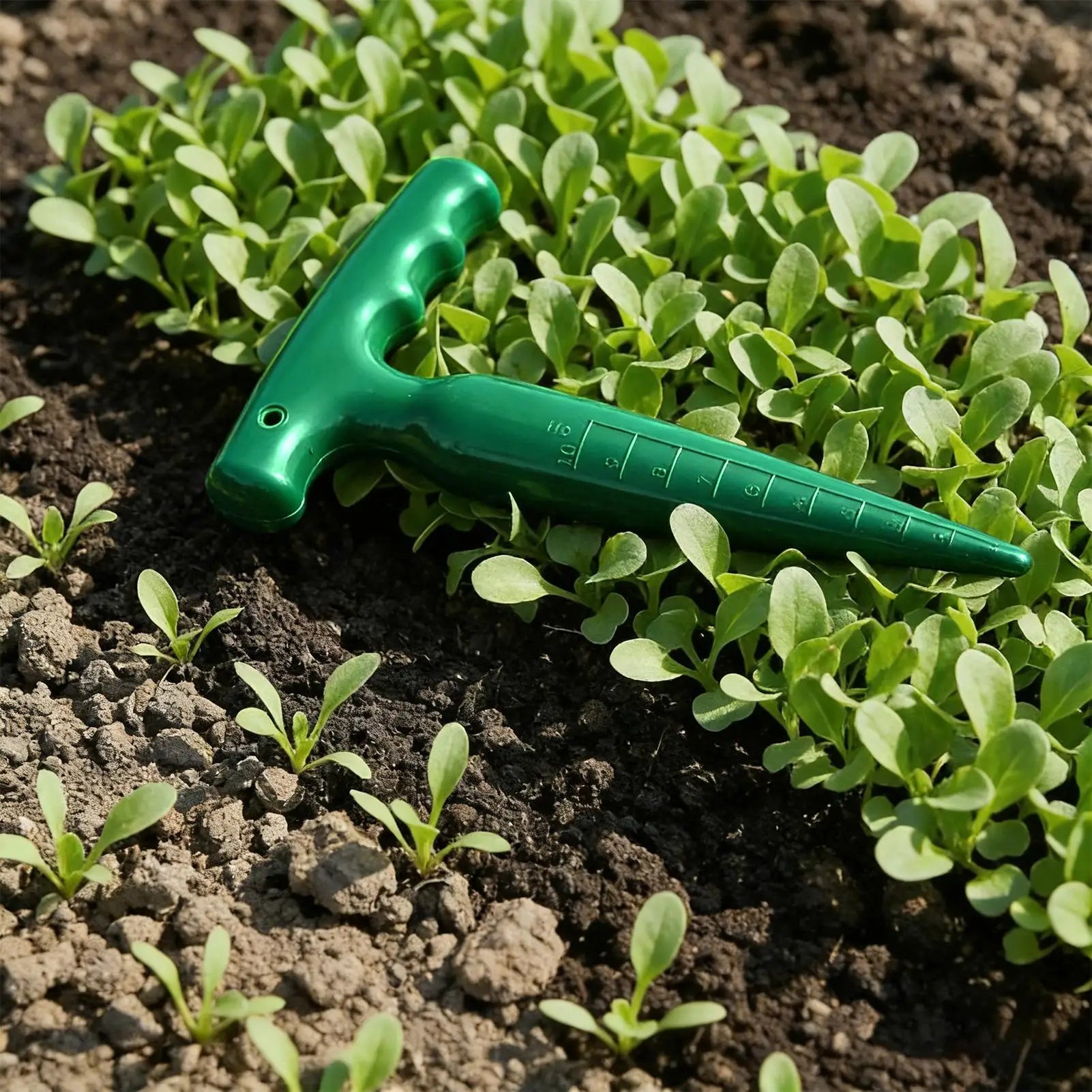 Dibbler Gardening Tool Ergonomic Sowing Hand Tools Plant Hole Digger for Planting for Transplanting Potting Cucumber Tomatoes Oasis Select