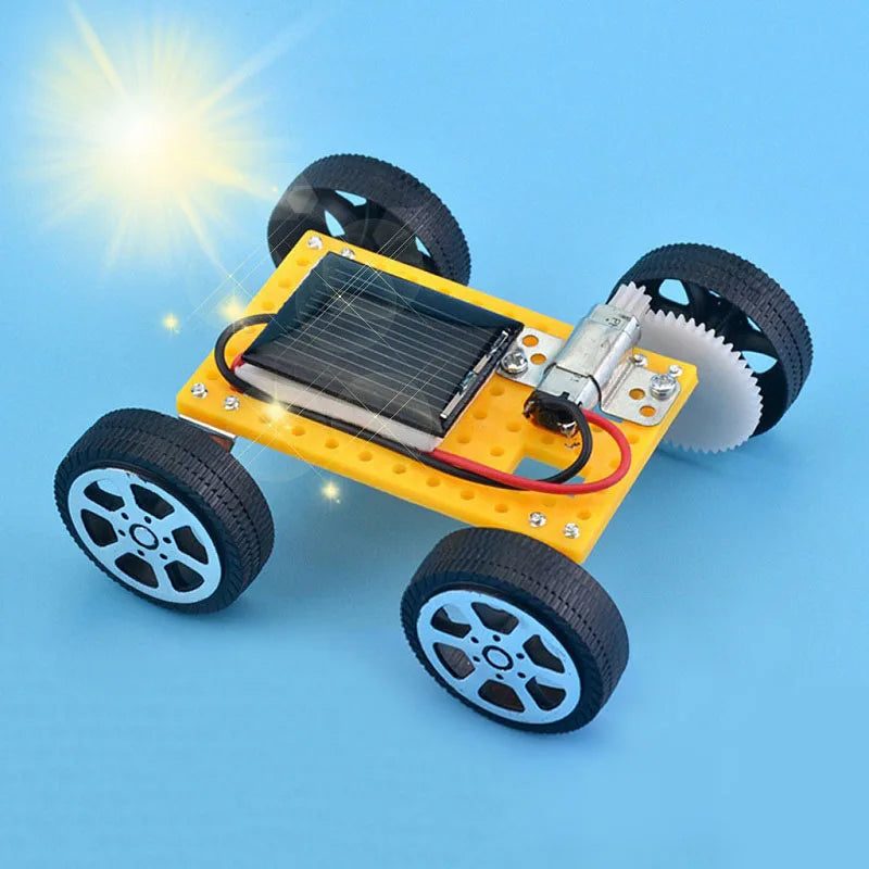 Solar Car Toy for Kids Mini DIY Assembled Energy Powered Car Kit STEM Educational Toys for Children Creativity Birthday Gift Oasis Select
