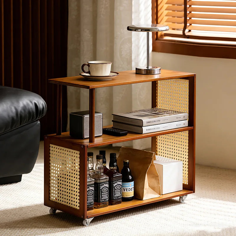 Small table simple rental house small coffee table living room sofa side few household small square table bedroom bedside rack Oasis Select