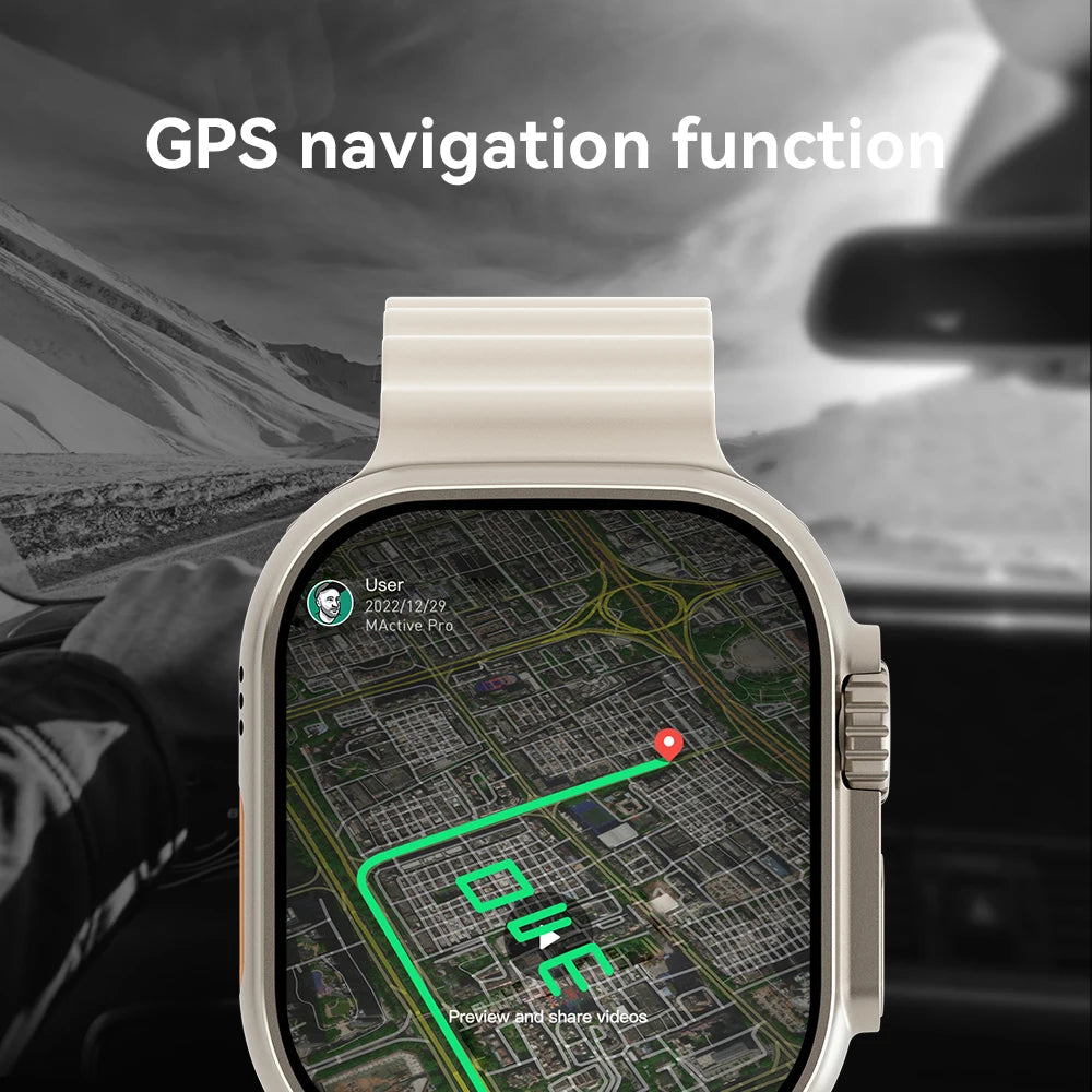 Ultra Ai3 4G Android Smartwatch | AMOLED GPS 180° Camera