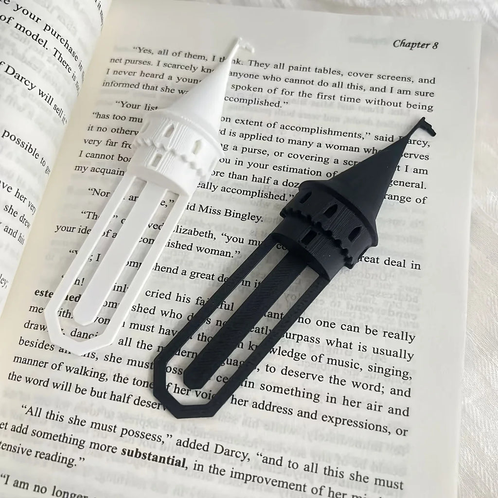 Magic Castle Spire Bookmarks Home Creative Page Stand Books Decor Cute Novelty Reading Accessories Desktop Ornaments Party Gifts Oasis Select