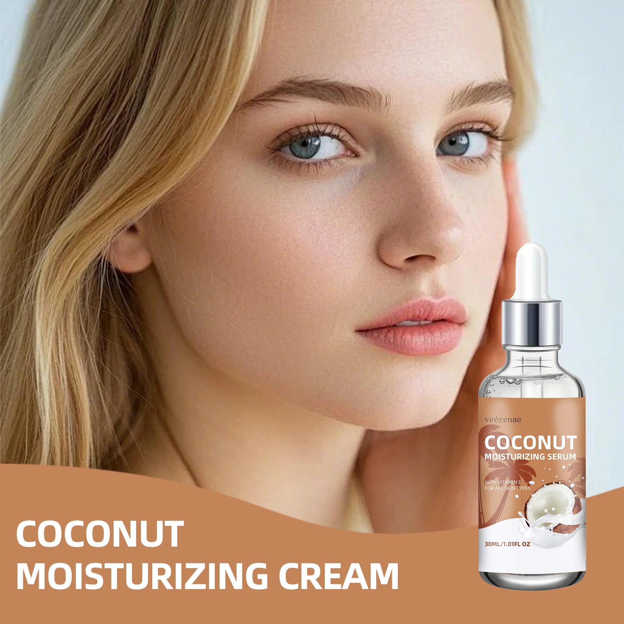 veérenae Coconut Face Serum – Firming & Smoothing All Skin Types
