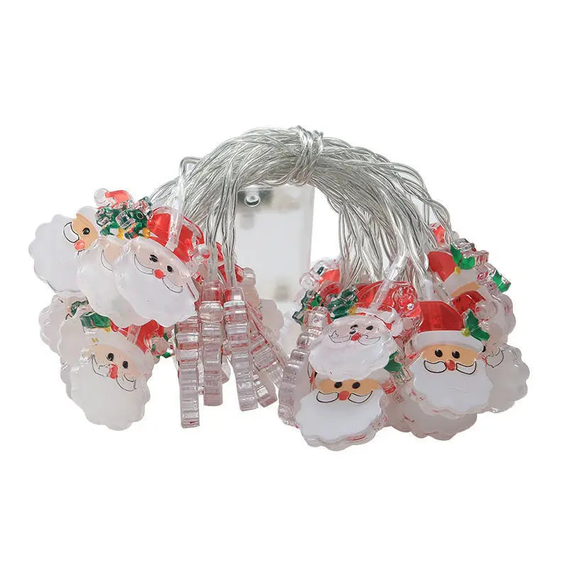 Christmas LED Color Light Strings Snowman Elders Christmas Tree Decorative Lights Scene Party Pendants Ambient Lights Oasis Select