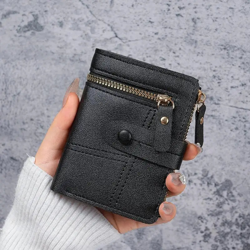 Slim PU Leather Women's Wallet – Zipper Coin Pocket & Card Slots Women's Slim Wallet Oasis Select A1
