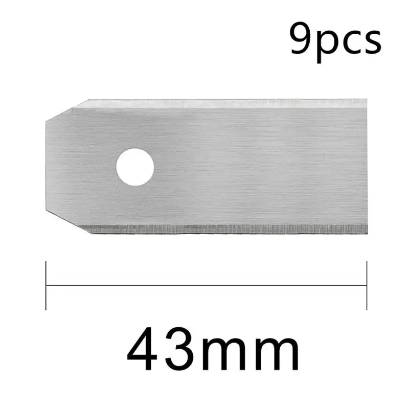 9-Pack 43mm Universal Robotic Lawn Mower Replacement Blades