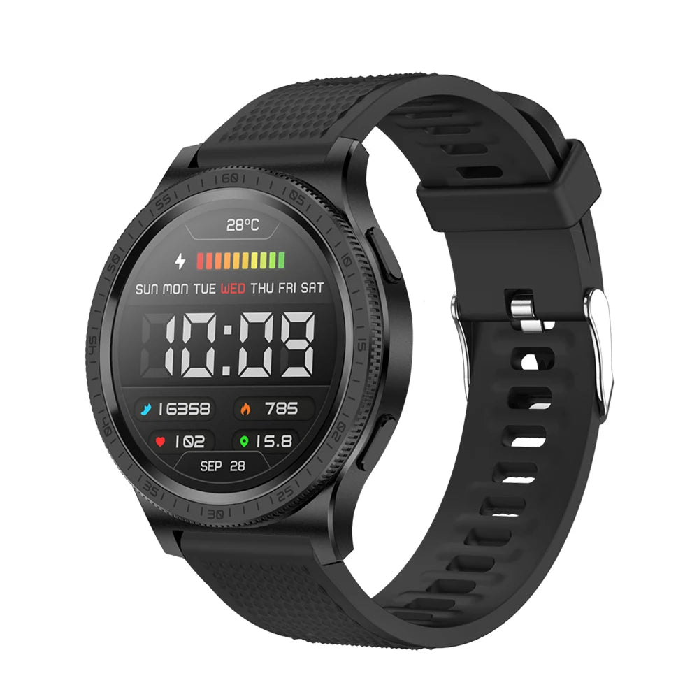 Rotating Physical Dial AMOLED Screen BT Call Waterproof Smartwatch Women Outdoor GPS Sports Smart Watches Men Heart Rate Monitor Oasis Select BKBKS