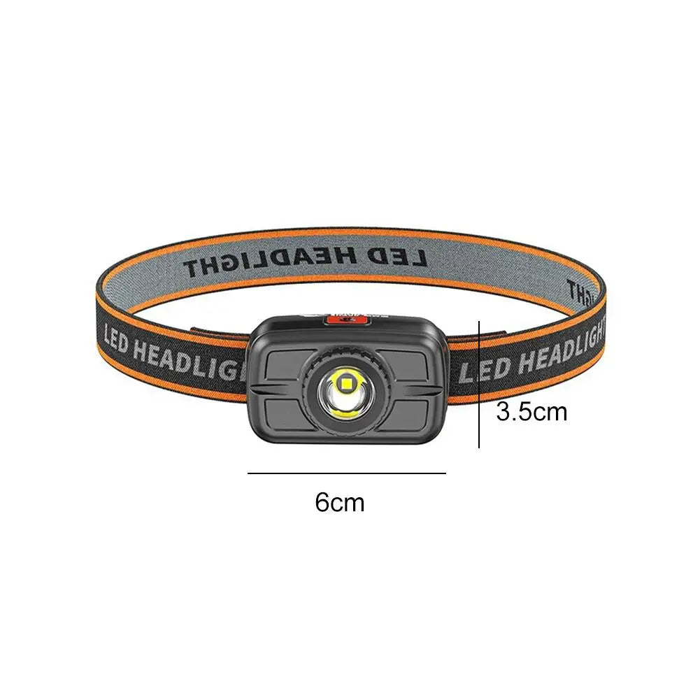 SUPERFIRE Mini Powerful Hiking Camping Headlamp USB C Rechargeable Head Light LED Sensor Headlight Front Head Lamp For Working Oasis Select