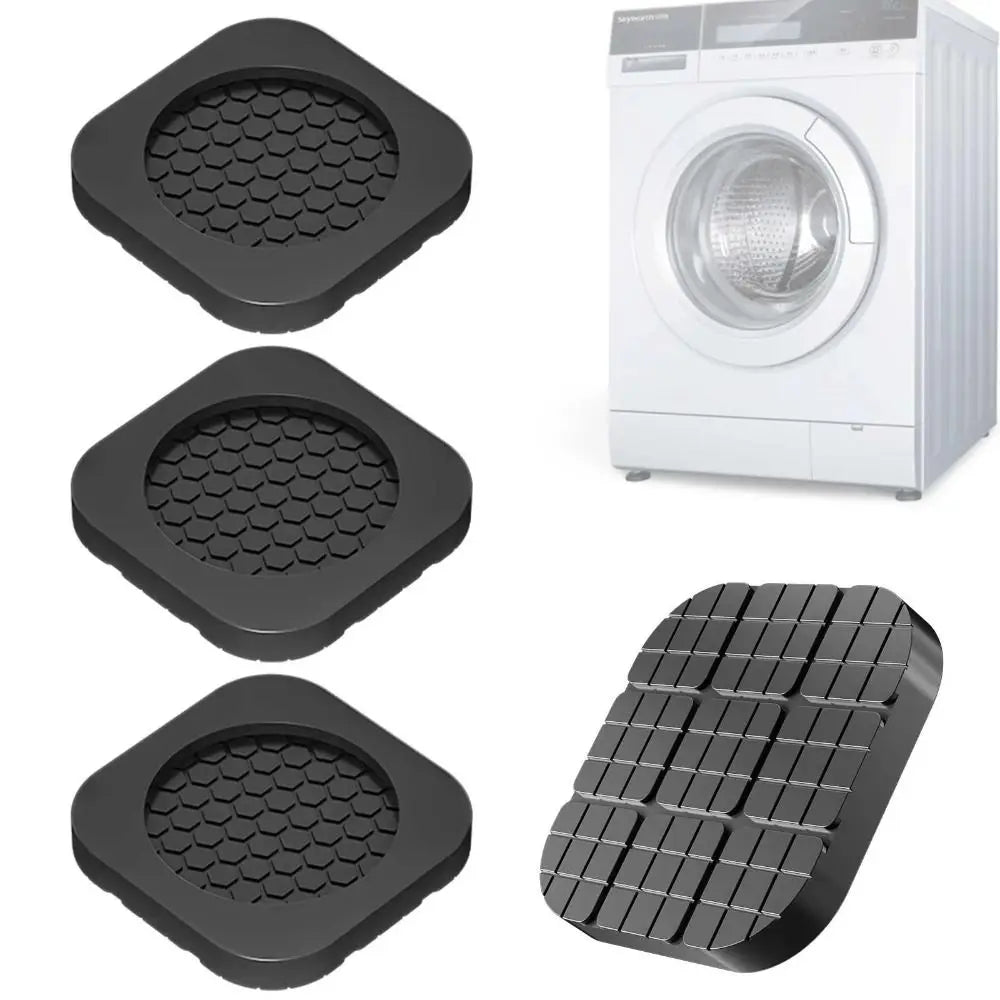 4Pcs Anti Slip Washer Anti Vibration Feet Pad Silent Dampers Heightening Washing Machine Foot Pad Shock-absorbing Oasis Select