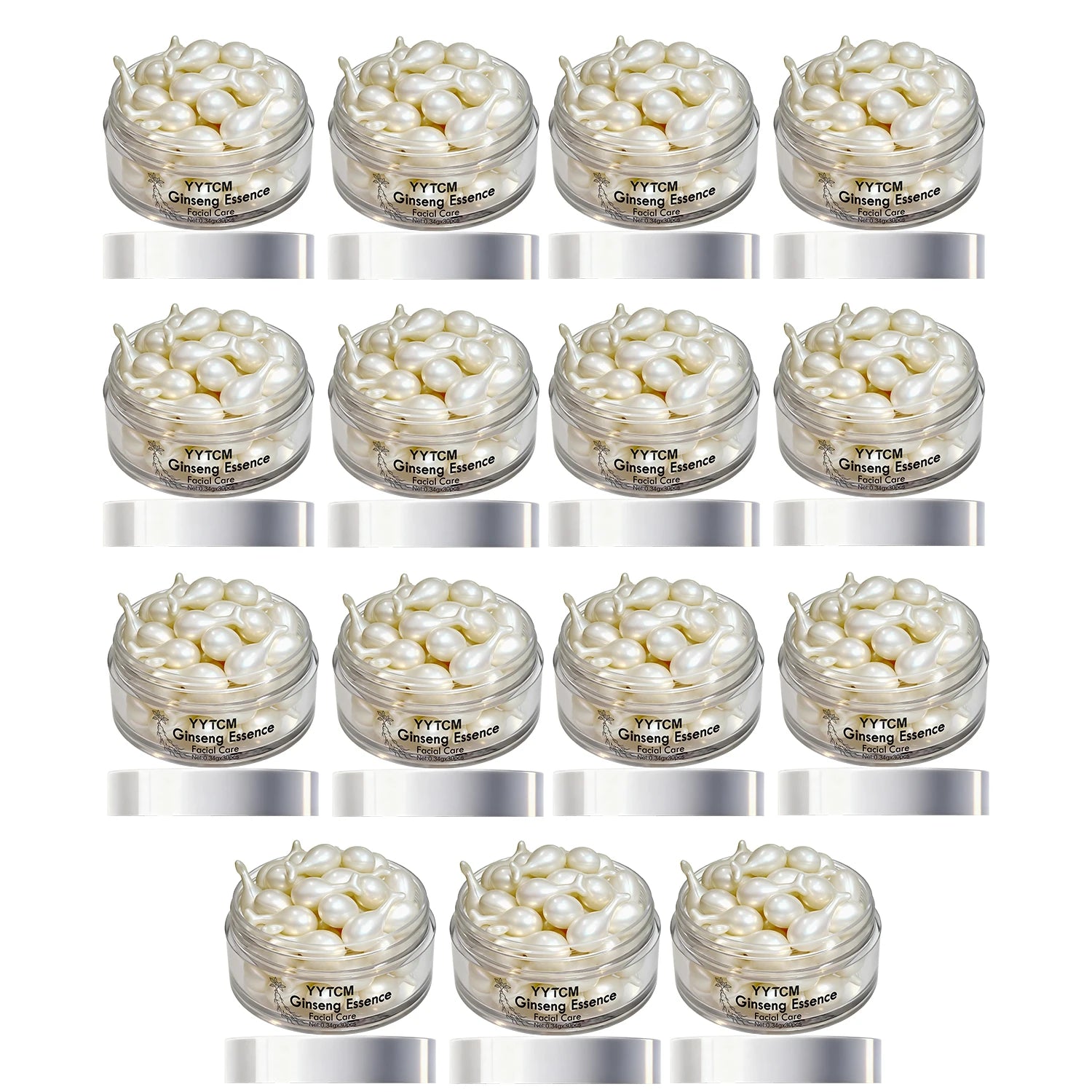 Ginseng Essence Capsules – Squalane, Niacinamide & Retinol Face Serum Capsules Oasis Select 15 Bottles