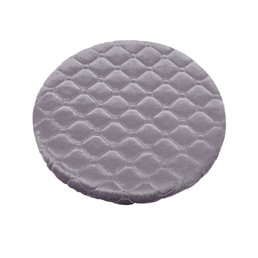 Perfect Thickening Stool Covers Elastic Solid Color Dining Stool Covers Anti Dirty Soft Round Stool Covers Dining Halls Oasis Select Grey