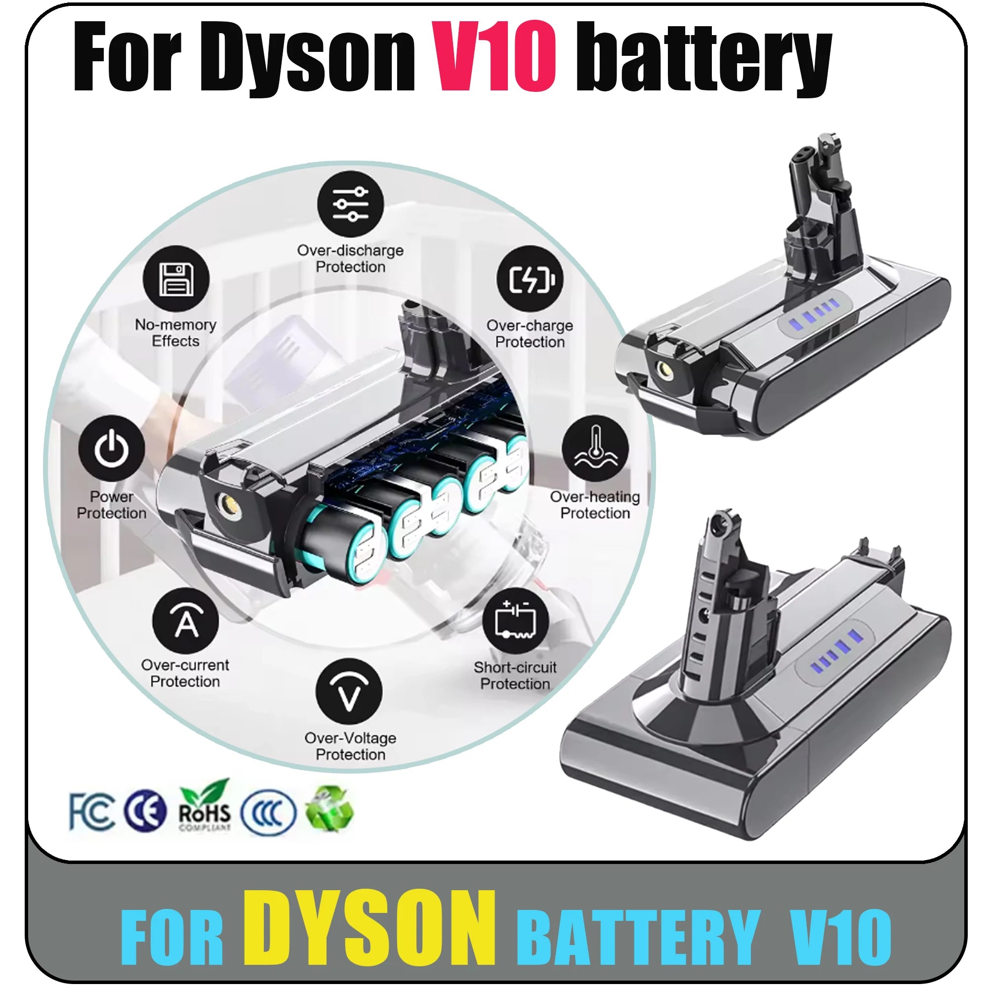 NEW 25.2V 16800mAh/28000mAH 100%For DYSON V10 batteries V10 Animal Absolute Fluffy Cordless Vacuum Cleaner Oasis Select