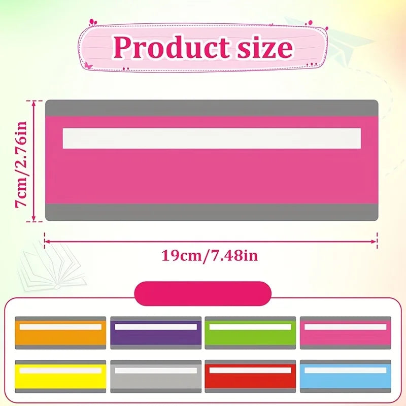 2 Pieces Large Size Guided Reading Strips Highlight W85 Overlays Multicolor Reading Tracking Rulers for Dyslexics Bookmarks Oasis Select