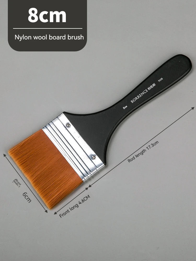 Watercolor Oil Art Paint Brush 7 Styles Memory Nylon Hair Painting Brushes Set Wood Handles Acrylic Paints Drawing Brush Tools Oasis Select 1Pc 8cm