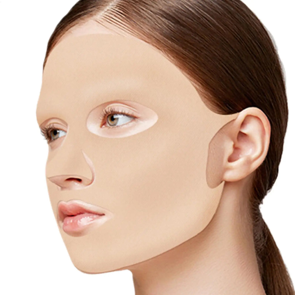 UV Protection Full Face Mask Golf Facial Cover Outdoor Sunproof Gel Facial Patch Full Face Cover With Ear Straps for Golf Sports Oasis Select